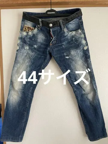 44 사이즈 DSQUARED2 데미지 데님 슬림 핏