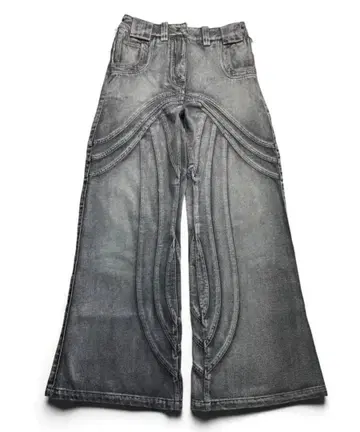 NO/FAITH STUDIOS -Heavy Wave Denim Pants