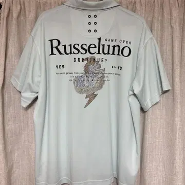 RUSSELUNO 스팽글 피케 셔츠 새상품급