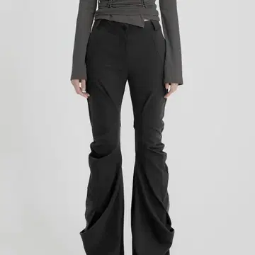 FLAREUP Asymmetrical Drape Pants