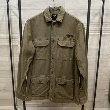 Hurley 밀리터리 셔츠 뒷면 자수 [ size M ]