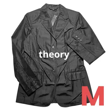 택 포함 미사용 theory 띠어리 나일론 자켓 테일러드 블랙