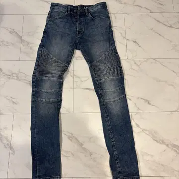 SKINNY 다크 블루 데님 US28