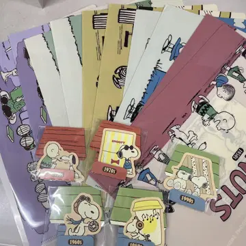 SNOOPY 클리어 파일 스티커 훼미리마트