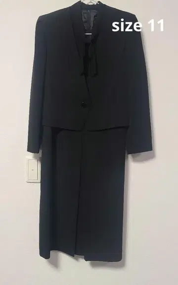 [ 도쿄 소와르 ] 블랙 포멀 원피스 보타이
