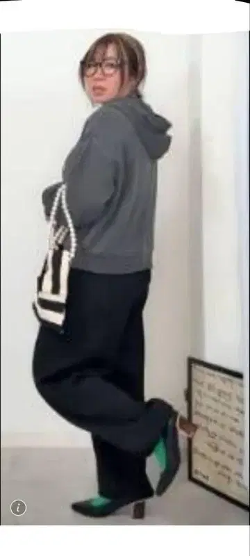 새상품 시마무라 오카다유리 3L 블랙 스웨트 팬츠