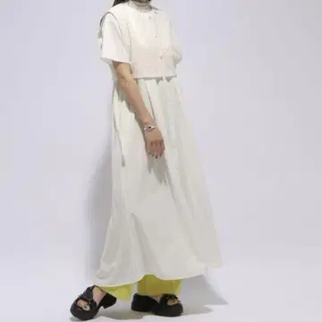 HARE 레이스 베스트 원피스 화이트 새상품급