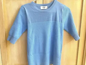 AZUL BY MOUSSY 니트탑 반팔 블루