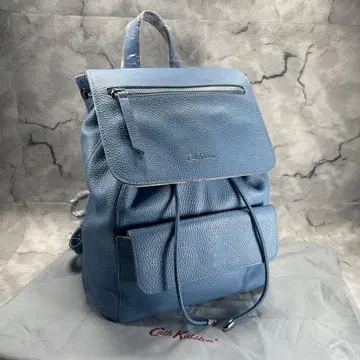 미사용 택 포함 Cath Kidston 캐스키드슨 블루 가죽 백팩