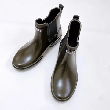 미사용 AIGLE 에이글 카빌 2 레인부츠 37 브라운