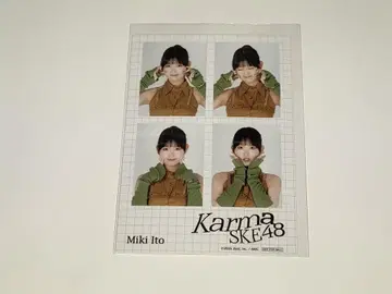 SKE48 이토 미키 Karma 타워 레코드 한정판 혜택 ID 시트 1매