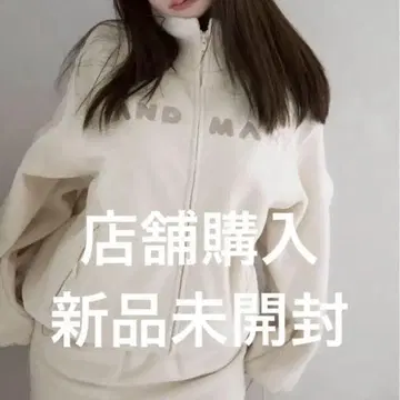 andmary Mary 로고 플리스 재킷 아이보리