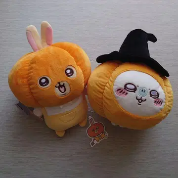 치이카와(먼작귀) 호박 BIG 봉제 인형 토끼 모몽가 할로윈 세트 판매