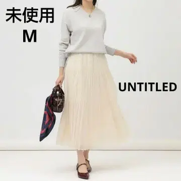 미사용 M 시어 랜덤 플리츠 캉캉 스커트 언타이틀