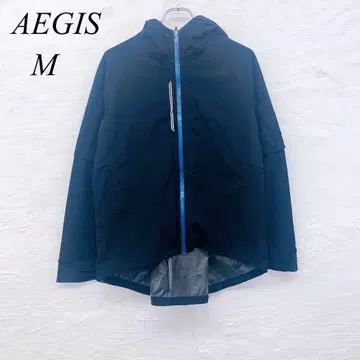 e5330 [ 이지스 ] 레인코트풍 블랙 후드티 M 사이즈 남성용 방한복