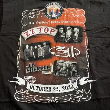 인아웃버거 ZZ TOP 311 라이브 이벤트 T셔츠