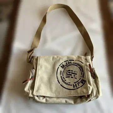 MJH 메신저 백 베이지 대용량 새상품급