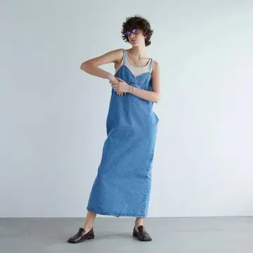 시루무린 데님 뷔스티에 원피스