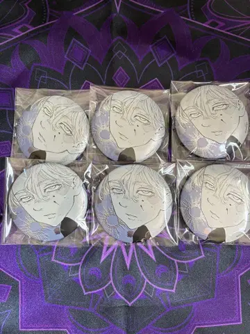 이누이 세이소 메탈릭 캔뱃지 6개 세트
