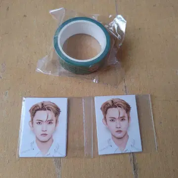 INI 타지마 쇼고 캡슐 토이 가챠 ID 사진 2장 마스킹 테이프