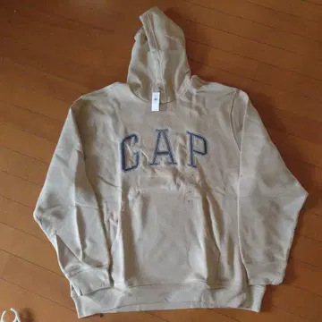 GAP 베이지 후드 부착 후드티 XL