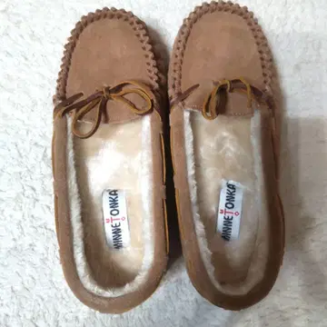 MINNETONKA 모카신 브라운 푹신푹신 빅 사이즈
