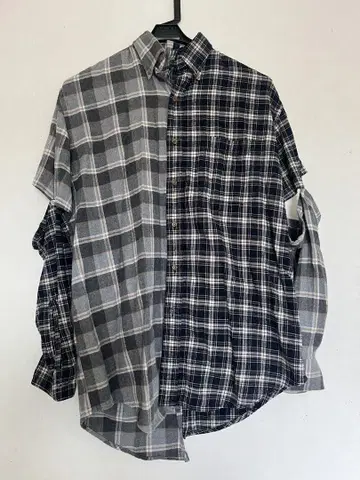 malion vintage 체크 플란넬 셔츠
