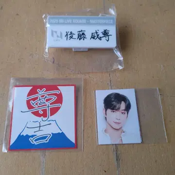 INI 고토 타케루 캡슐 토이 가챠 명찰 ID 사진 스티커