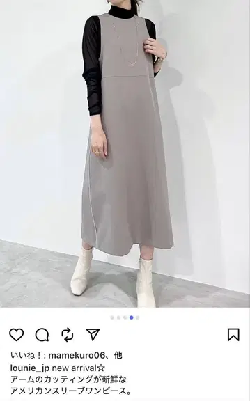 LOUNIE 아메리칸 슬리브 원피스 36