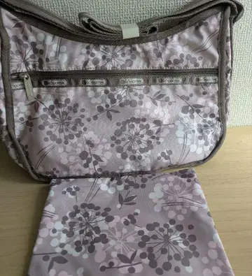 레스포 새상품 핑크 포므즈 꽃무늬 숄더백