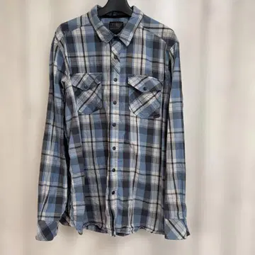5.11 Tactical 긴팔 플란넬 셔츠 블루 계열 체크