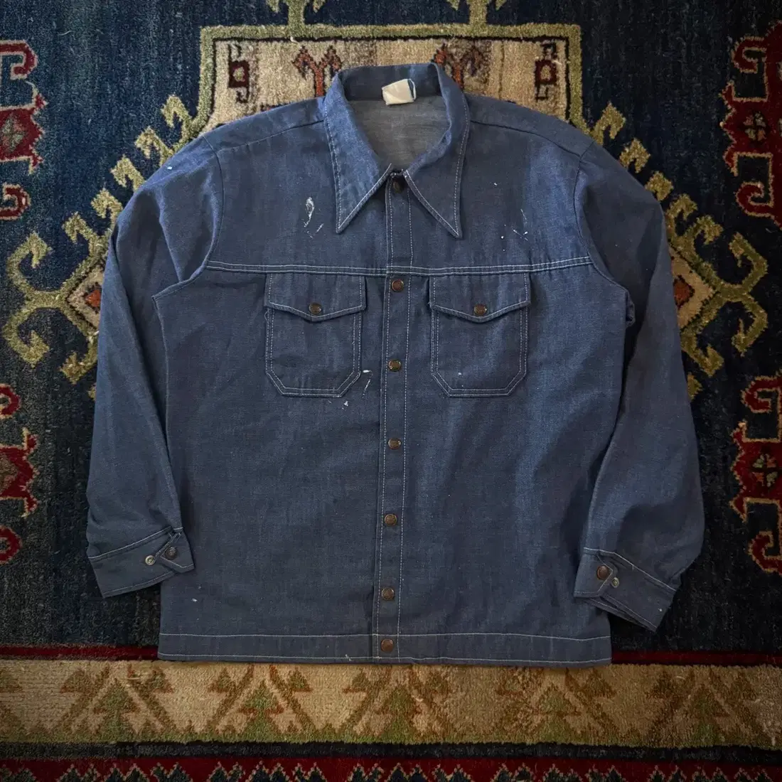 JCPenney, 70s JC Penney painting denim shirt