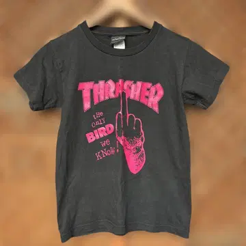 wall of fame 반팔 T셔츠 THRASHER 블랙 x 핑크 S