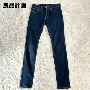 [무인양품] 스키니 데님 팬츠(S) 워셔블 스트레치 캐주얼 블루