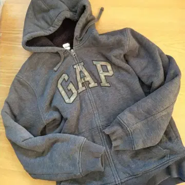 GAP 그레이 지퍼 후드티