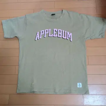 APPLEBUM 카키 T셔츠 애플바움 구제 의류 힙합