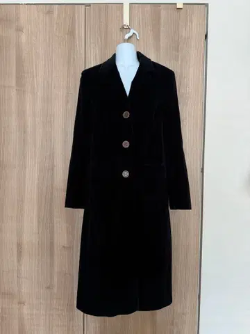 D&G 돌체앤가바나 벨벳 롱 코트 빈티지