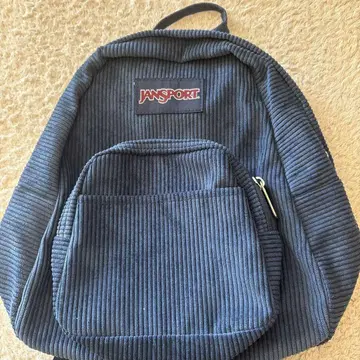 JANSPORT 네이비 코듀로이 미니 백팩