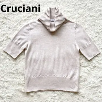 [ 미사용급 ] Cruciani 울 터틀넥 니트 페일 핑크 38