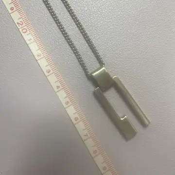 실버 모던 펜던트 목걸이