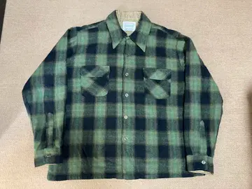 woodchopper 옴브레 울 셔츠 XL 빈티지 보드 셔츠