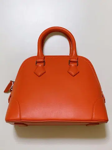 [ 미사용 새상품 ] Mila Owen 와이드 숄더 보스턴 백 오렌지