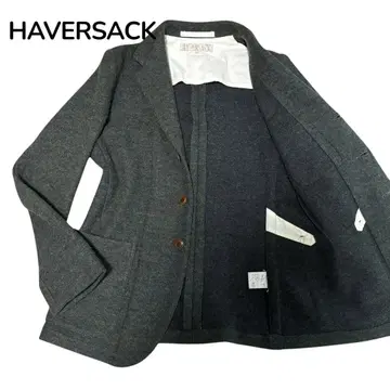 새상품급 HAVERSACK 테일러드 자켓 트위드 그린 멀티 컬러 L