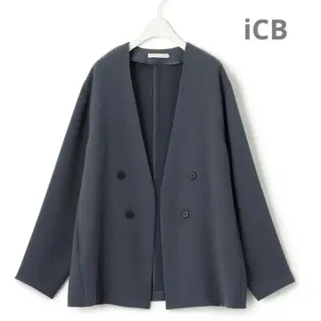 iCB Round Nap 노라펠 자켓 달 블루 계열