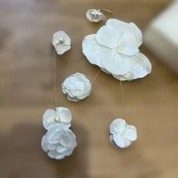 orgablanca 꽃 모티브 브라이덜 액세서리