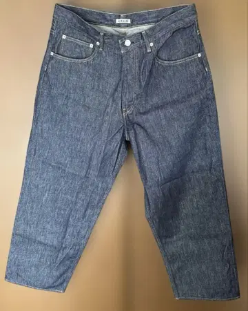 AURALEE HARD TWIST DENIM WIDE PANTS 34