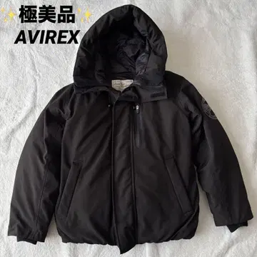 컨디션 최상 AVIREX 아비렉스 다운 자켓 블랙