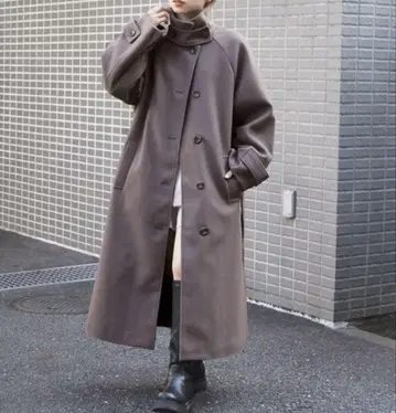 tip top 스텐칼라 코트 2024AW 2WAY 롱 코트