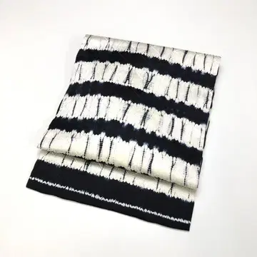 나고야 오비 가로 줄무늬 패턴 블랙 컬러 KO-1636