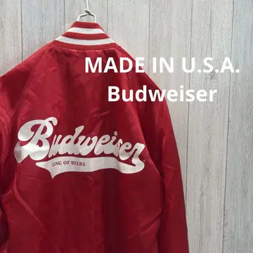 USA제 Budweiser 바시티 자켓 A&Eagle Collection